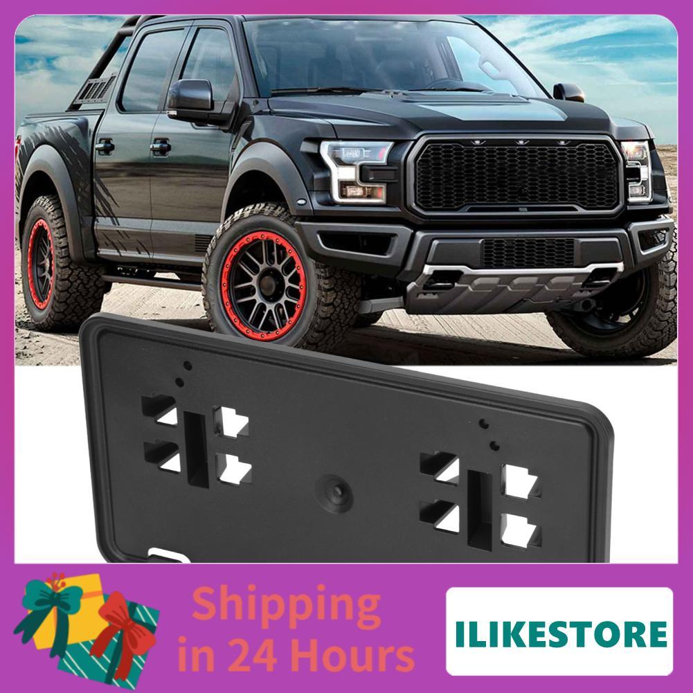 Ilikestore ขายึดป้ายทะเบียนหน้า สีดำ JL3Z 17A385 BA Firm Fit โครงสร้างแข็งแรง ABS แข็งแรงทนทานสำหรับ