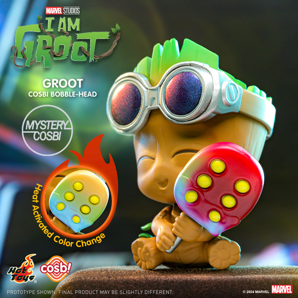 Hot Toys Im Groot Second Season Groot COSBI Mystery Box Mini Figure Collectionตุ๊กตาตกแต่ง
