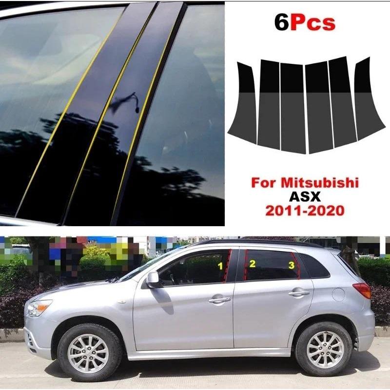 รถหน้าต่างประตูคอลัมน์ขัด BC เสาโพสต์ Fit สําหรับ Mitsubishi ASX Eclipse Outlander หน้าต่าง Trim ฝาค