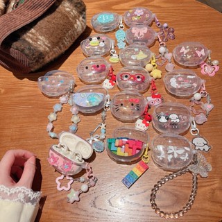 สําหรับ QCY C50 เคส Case เคสหูฟัง ลายมะพร้าวยิ้มสายรุ้งน่ารั…