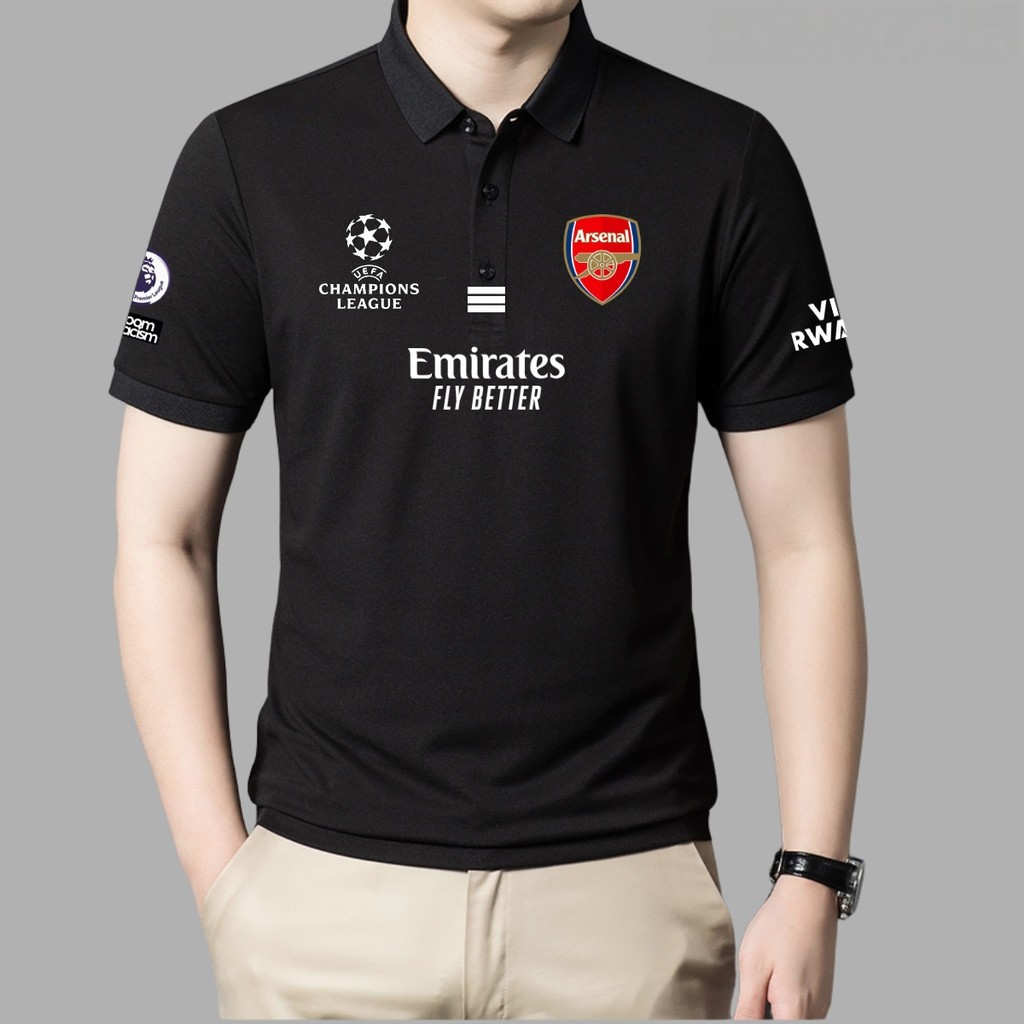 Arsenal Shirt, Polo Shirt Premier League Football Club Men's Polo Shirts and Women Who Are Breathing