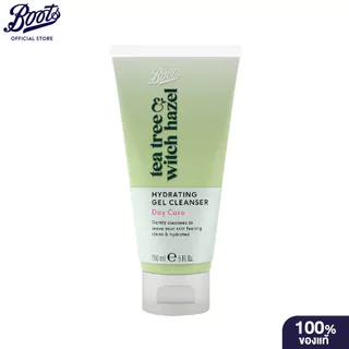 Boots Tea Tree & Witch Hazel Hydrating Gel Cleanser 150Ml บู๊ทส์ ที ทรี แอนด์ วิช ฮาเซล ไฮเดรติ้ง เจล คลีนเซอร์ 150 มล.