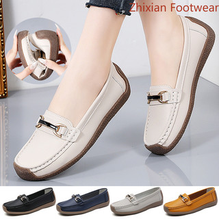 Fashion Boat Flat Women Shoes Casual Leather Loafers