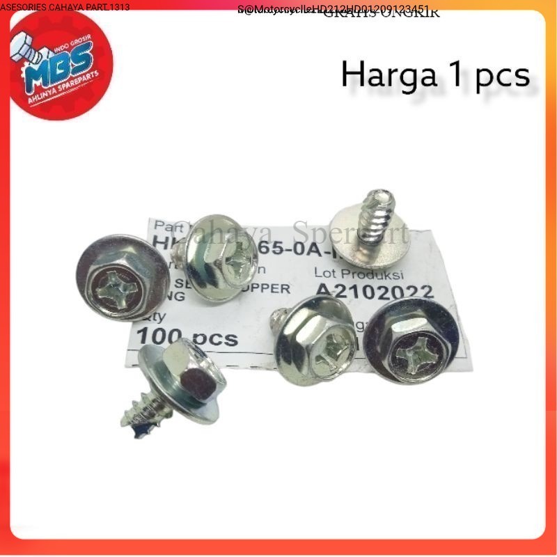 UNIVERSAL CAR FENDER MUD CARPET BODY SCREW BOLT M6X10 KUMCI 10 ใหม่ยานยนต์ Cc Part Y1