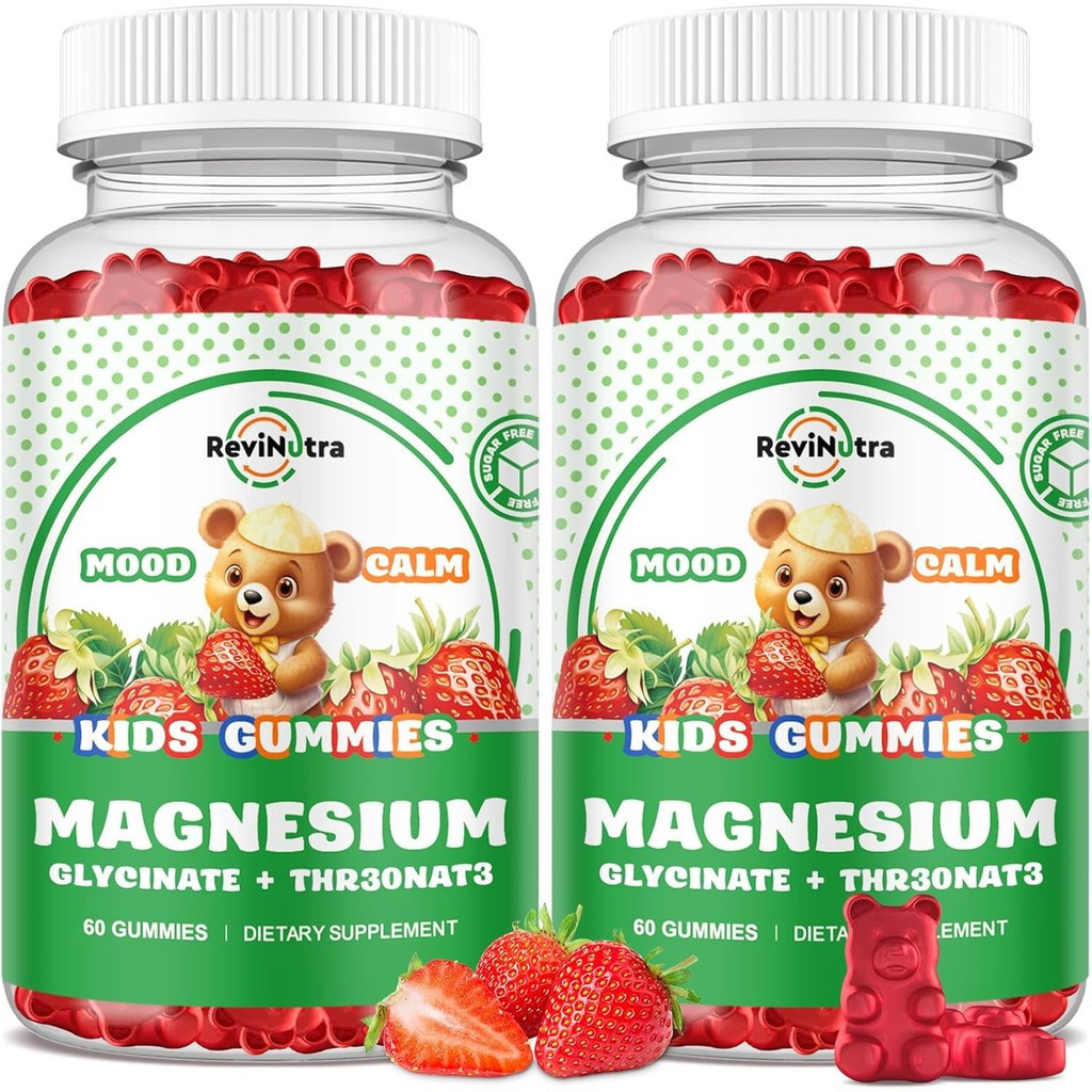 Magnesium Complex Gummies- Calm Chewable Gummies สําหรับเด็กและผู้ใหญ่- Magnesium Glycinate อาหารเสร