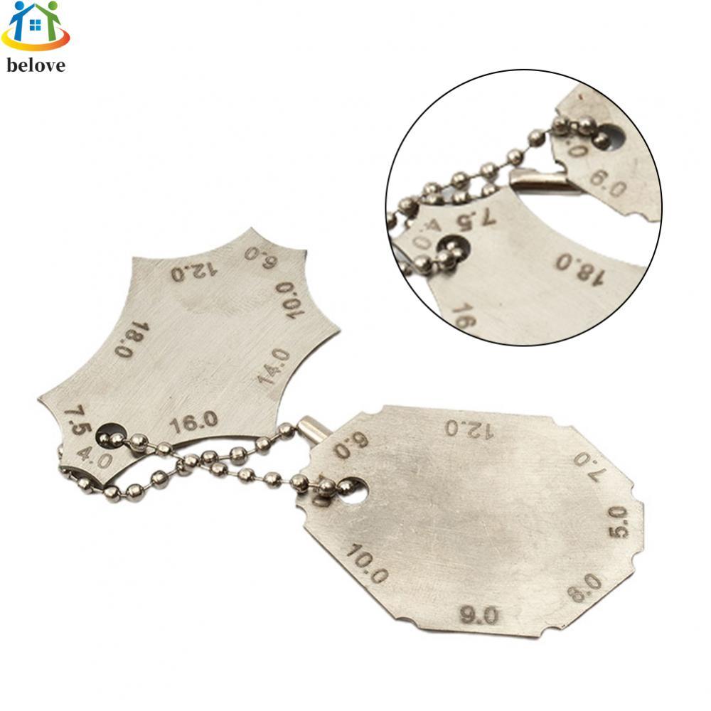 Fillet Welding Gauge พร้อมความลึกของคอและรัศมีขา | วัสดุคุณภาพสูง