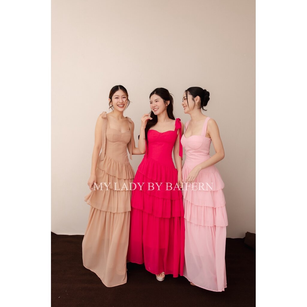 ชุดเดรสไปงานแต่ง ชุดออกงาน MY LADY BY BAIFERN - ML0513
