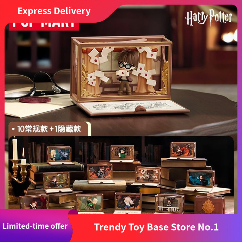 P POPMART POPMART Harry Potter Hogwarts Character Story Series ฉากรูปกล่องลึกลับของเล่น