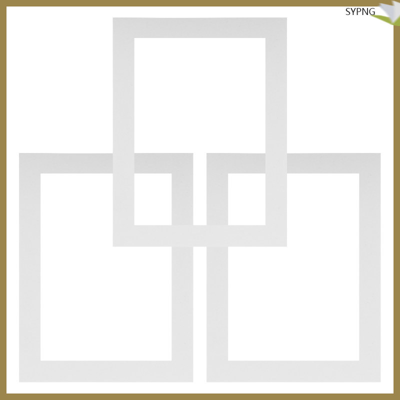📦 White Paper Frames สำหรับงานศิลปะเด็ก น้ำหนักเบา ติดตั้งง่าย สำหรับตกแต่ง 3 Sets ขนาด A4