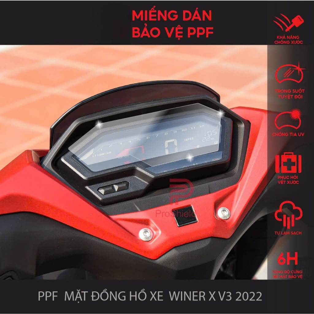 PPF สติ๊กเกอร์เพื่อปกป้องแดชบอร์ด Honda Winner X V3 | PPF TPU พรีเมี่ยม