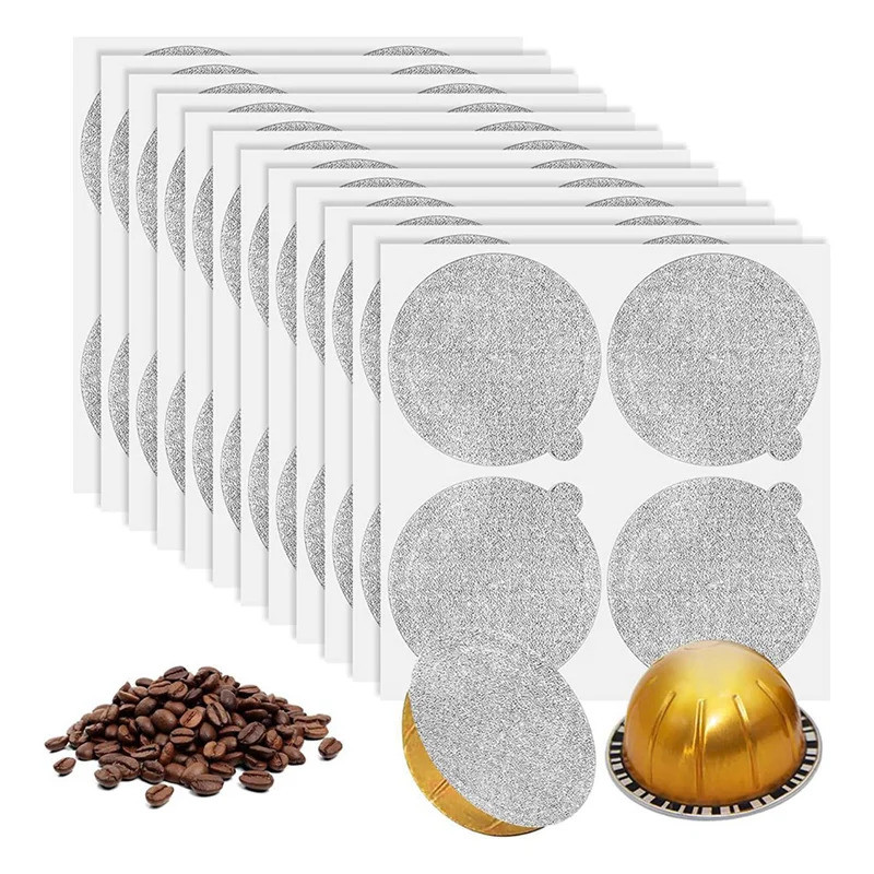 A76G-อลูมิเนียมฟอยล์ฝาปิดซีล - Reuse แคปซูลกาแฟ Pods 240 ชิ้น, สําหรับ Vertuoline Vertuo Reuse Coffe