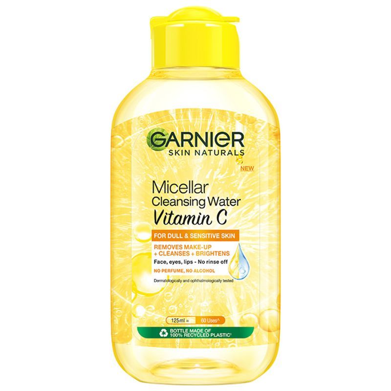 การ์นิเย่สกินแนทเชอรัลล์ไมเซล่าวิตามินซีคลีนซิ่งวอเตอร์ 125มล. GarnierMicellarVitaminC 125ml [8994993013852]