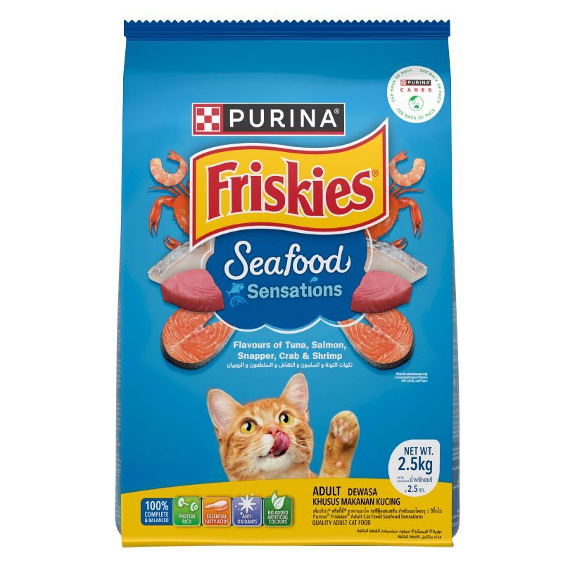ฟริสกี้ส์ซีฟู๊ดเซ็นเซชั่น 2.5กก. FRISKIES Seafood Sensation 2.5kg [หมายเลขบาร์โค้ด 8850125073067 ]