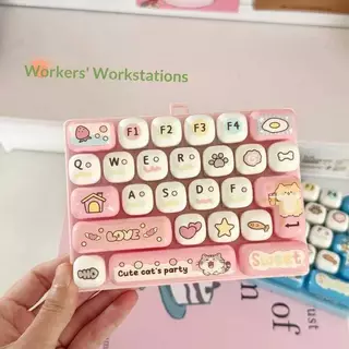 HabitatPort 26 Key Dpression คีย์บอร์ดน่ารัก Fidget ของเล่น Creative Office ตกปลา Artifact สําหรับความเครียดบรรเทา th
