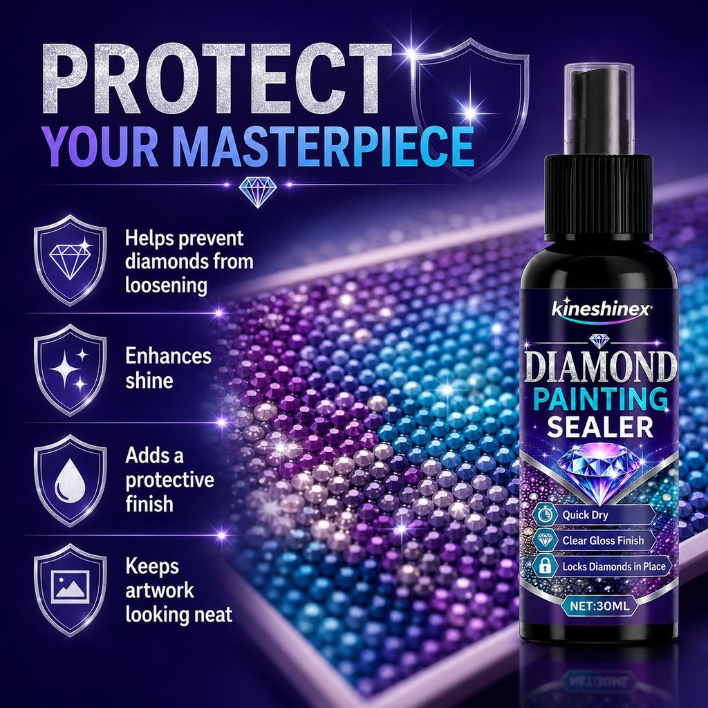 Diamond Painting Sealant Spray Quick-Drying Diamond Painting Puzzle Universal Fixed Brightening กาวป