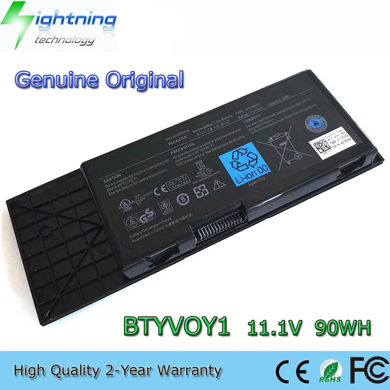 BTYV0Y1 11.1V 90Wh แบตเตอรี่แล็ปท็อปสําหรับ Dell Alienware M17x R3 R4 7XC9N BTYVOY1 318-0397 4521181