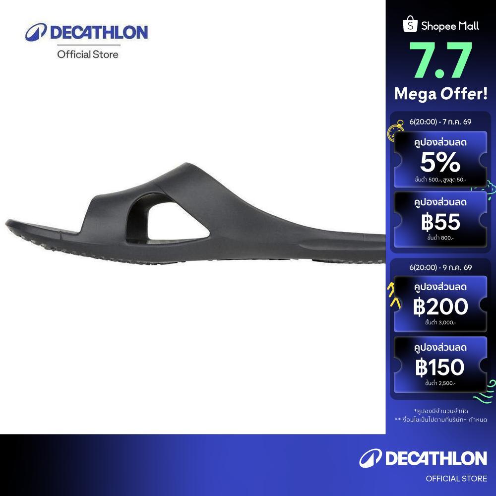 Decathlon Men'S Pool Sandals Slap 100 Basic รองเท้าแตะเดินริมสระสำหรับผู้ชายรุ่น Slap 100 Basic - Grey