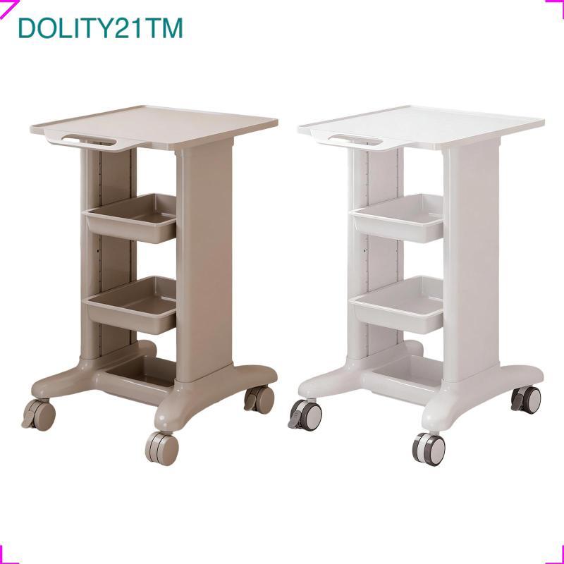 [dolity21tm] รถเข็นโรลลิ่งสร้านที่มี 360 หมุนล้อเลื่อนความงามออแกไนเซอร์มือถือยูทิลิตี้รถเข็นและชั้นเก็บที่ทนทานเหมาะสําหรับคลินิกสํานักงานร้า