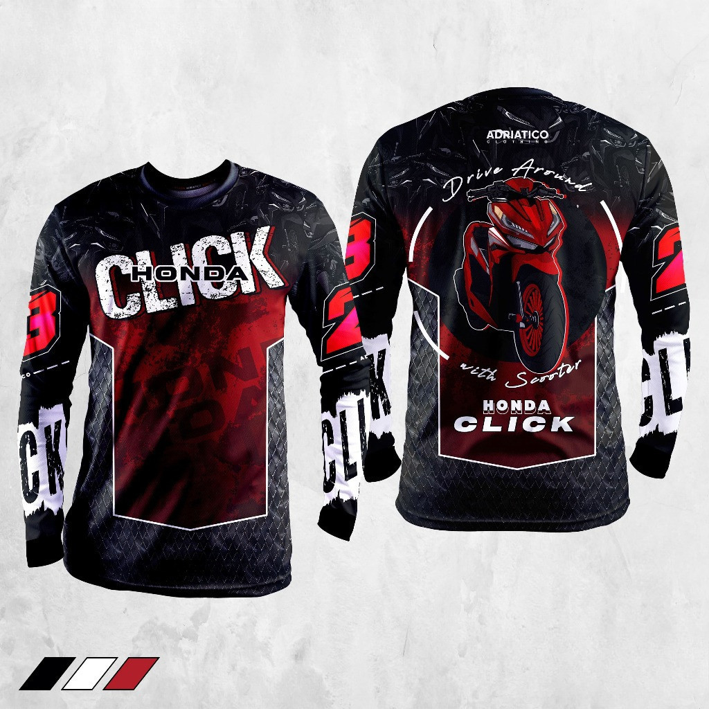 Unisex ฤดูร้อนแห้งเร็วเสื้อยืด Honda Click 125i Adriatico V3 รถจักรยานยนต์พิมพ์น้ําหนักเบา Breathable Casual Jersey Top