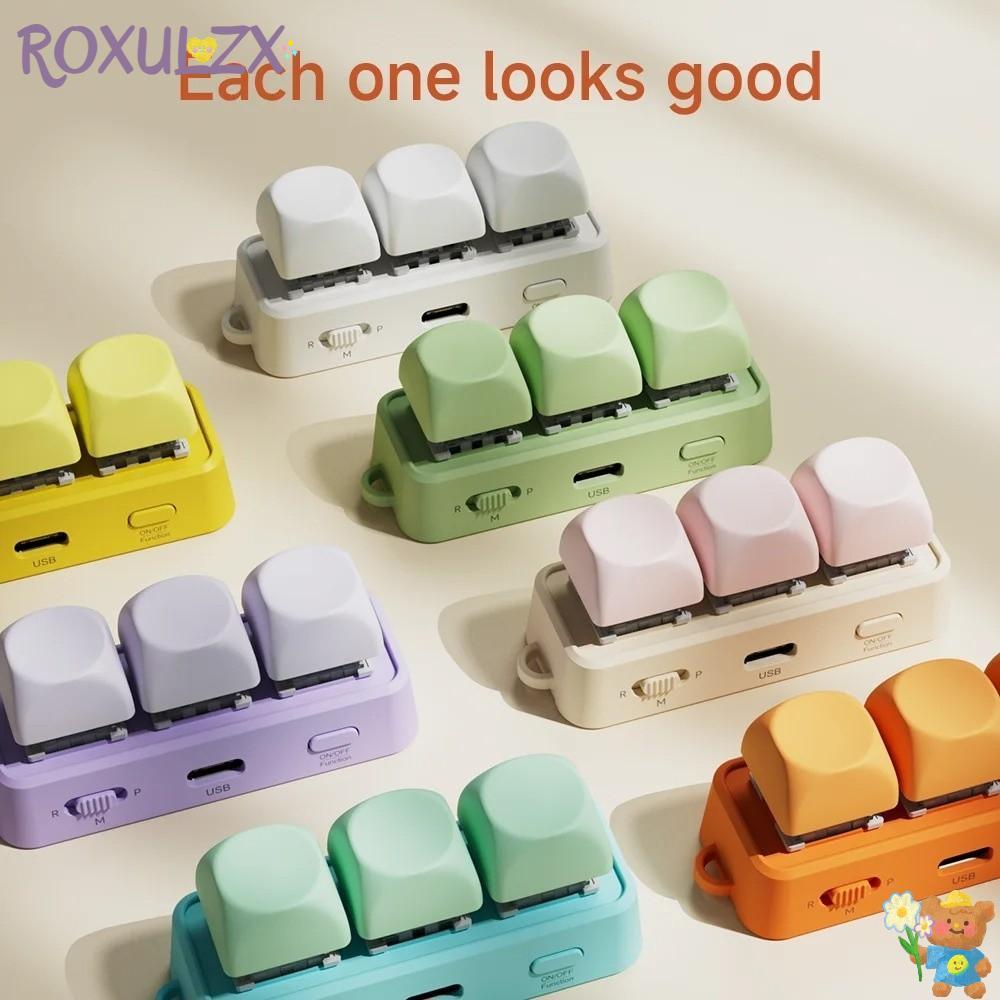 ROXULZX คีย์บอร์ดหน้า Turner, แบบพกพา Universal EBook หน้าคีย์บอร์ด, Multi-functional 3 คีย์คีย์บอร์