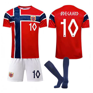 2026 ชุดฟุตบอลทีมชาตินอร์เวย์ [Adults / Kids Size] Jersey with Socks Set Haaland Martin Ødegaard