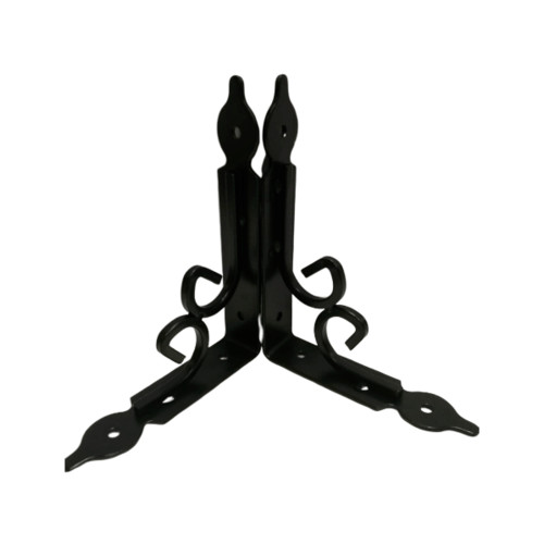 ฉากรับชั้นเหล็ก  PQA-TJ2008 14*2.5*11cm สีดำ
