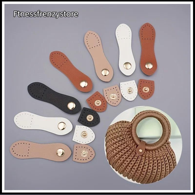 [FF] กระเป๋าหนัง Bule Handmade ปุ่มกระเป๋าสตางค์ Hasp Clasp Bule การ์ด Pa Bule สําหรับ DIY กระเป๋าถืออุปกรณ์เสริม [TH]