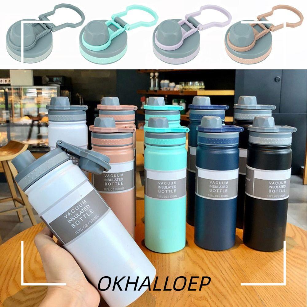 IOKHALLO 1 ชิ้นถ้วย, PVC TS-8706B/TS-8709B ขวด, Universal 530 ml/750 ml Splash Proof พร้อมซีลแหวนซีล