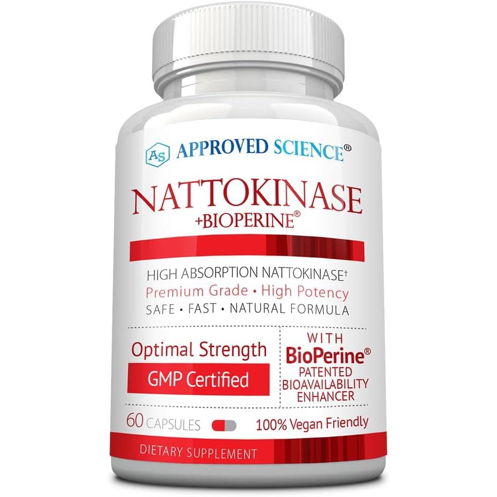 ได้รับการอนุมัติวิทยาศาสตร์ Nattokinase-4,000 FU-200mg-Vitamin-Free K2-Containing Pepper-One Month S