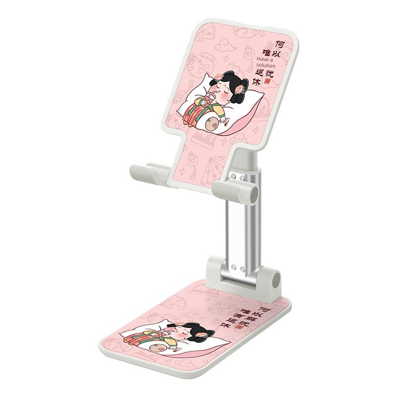 ผู้ถือโทรศัพท์น่ารัก litem desktop holder เหมาะสําหรับสันติภาพจอยสก์ท็อปยืนโทรศัพท์มือถือสากลน่ารักม