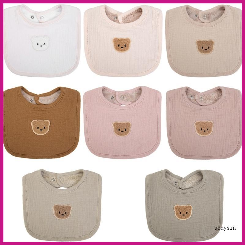 (ส่วนลดสูง)aodysin.th ผ้าเช็ดตัวน้ําลายสําหรับทารกฤดูใบไม้ร่วงฤดูหนาวตุ๊กตาเอี๊ยมสําหรับผิวที่ละเอีย