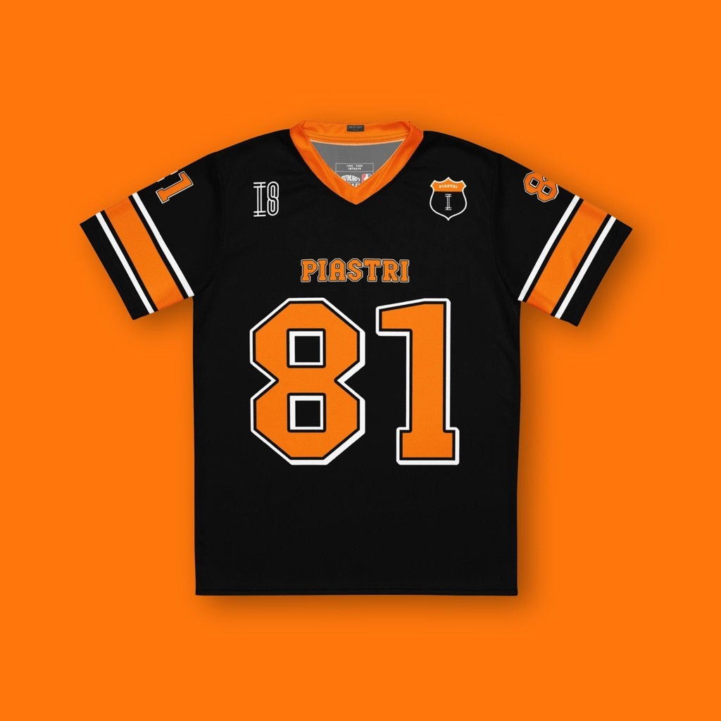 Oscar Piastri McLaren Football Jersey: Polyester Clothing