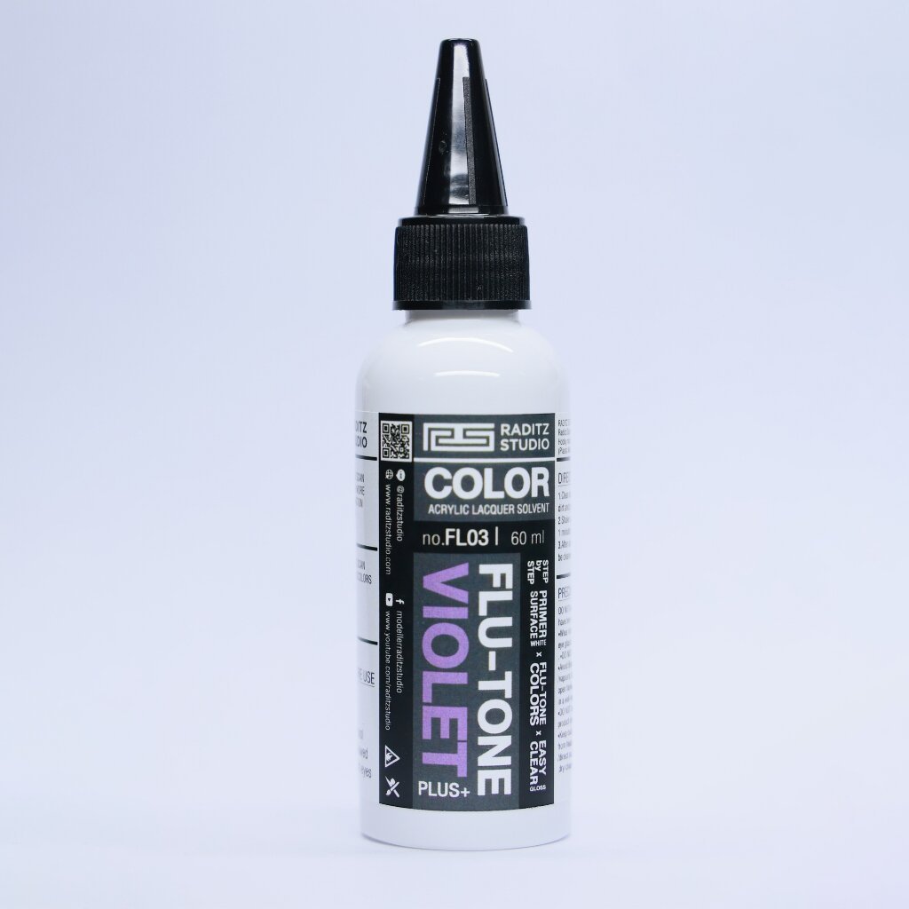 Raditz Studio FL03 Flu-Tone Violet 60 ml (Flu-Tone Series) 8858878500038 (สี)