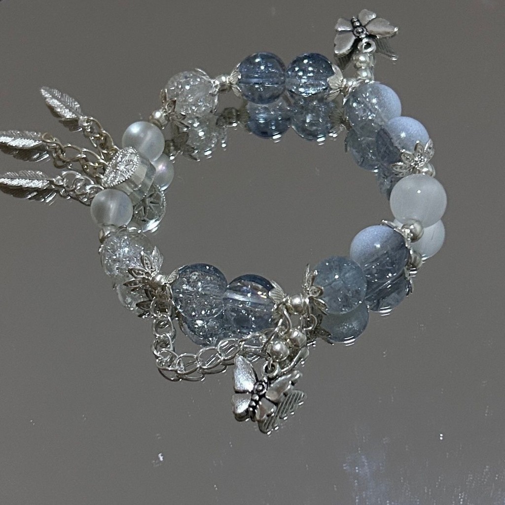 สร้อยข้อมือพู่ลูกปัด Niche High-value Design Impression Jewelry All-match Gift ECWP