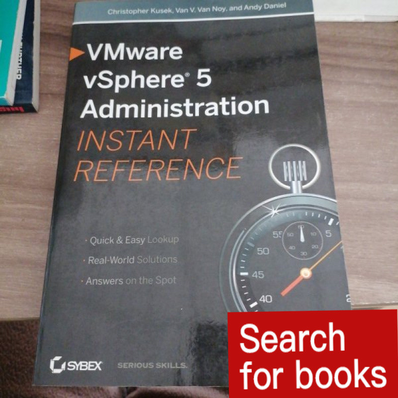 หนังสือภาษาอังกฤษ VMware vSphere 5 Administation มือสอง
