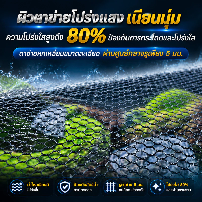 PawTica ตาข่ายกั้นปลากระโดด ยึดด้วยแถบแม่เหล็ก thumbnail 8