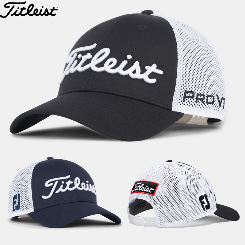 Titleist Golf Cap Mens Summer Quick-Drying Cap Golf Mesh Breathable Sports Cap