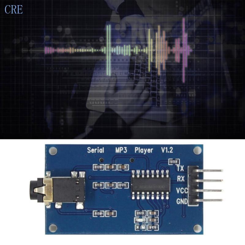 CRE อุตสาหกรรม YX5300 UART TTL ควบคุม MP3 เครื่องเล่นเพลงโมดูล 9600bps