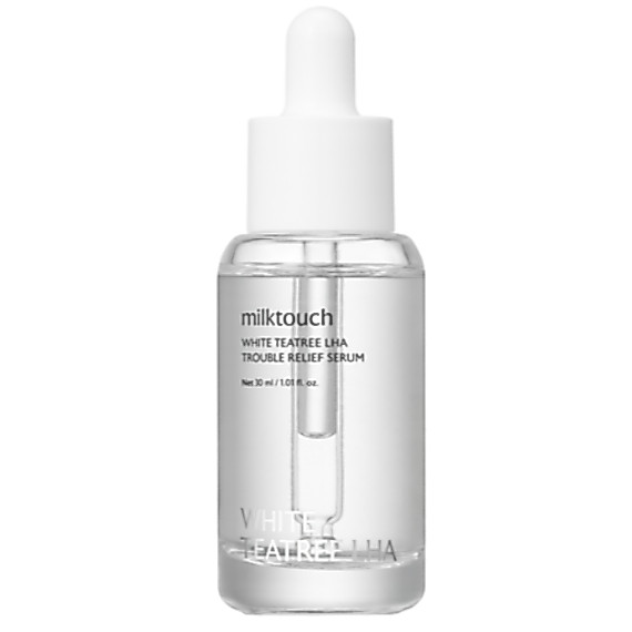 Milk Touch White Tea Tree Cica LHA Trouble Soothing Serum 30ml Made in Korea Korea สกินแคร์เกาหลี