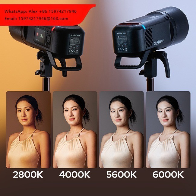 Godox AD600PROII AD600PRO II แฟลชกลางแจ้ง 600W TTL HSS แบตเตอรี่ในตัว Li-on 2.4G ไร้สาย X ระบบ Strob