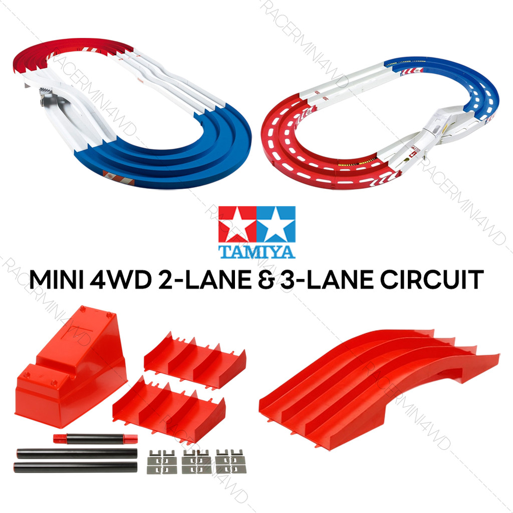 TAMIYA Mini 4WD 2-Lane & 3-Lane Circuit 69569 69570 69571 69574 69575 69578 69579 94892 94893