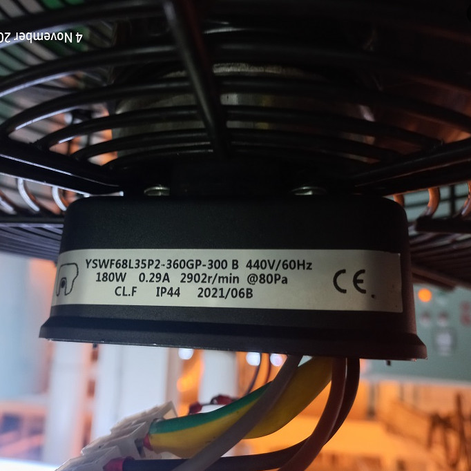 [พัดลมระบายความร้อนพร้อมสต็อก] YDWF68L40P2/40P4/60P6/35P2-250X85B-400N-522B-522N-360GP-360N