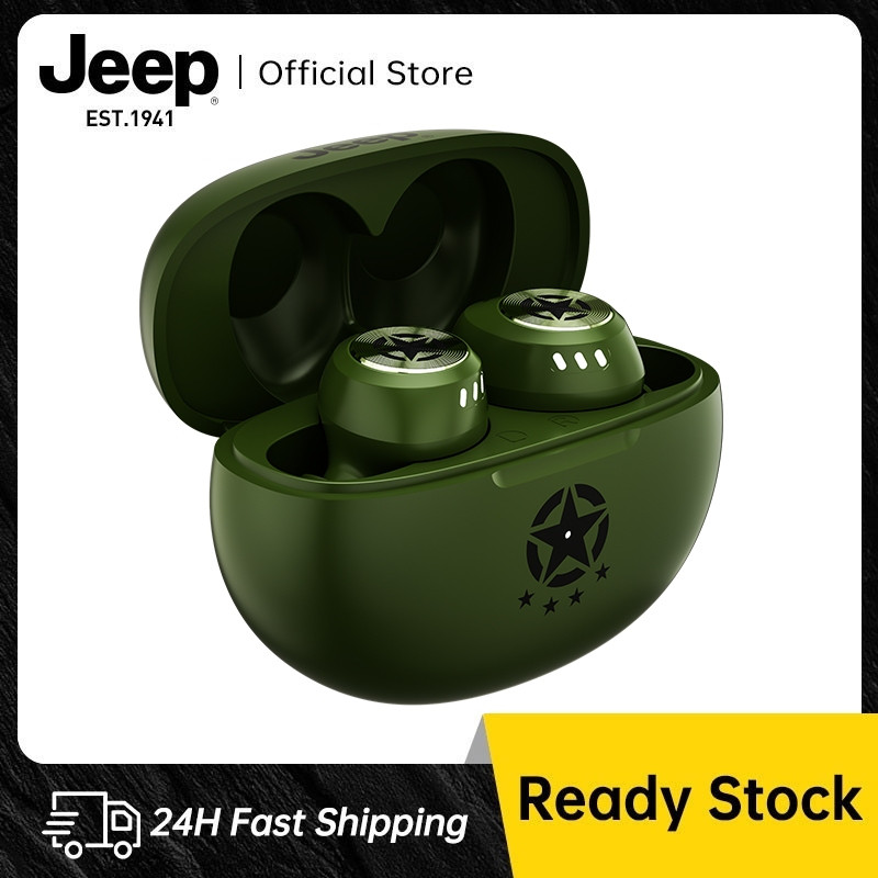 Jeep EW112 Bluetooth 5.4 หูฟังไร้สายกันน้ําตัดเสียงรบกวนหูฟังบลูทูธพร้อมไมโครโฟน