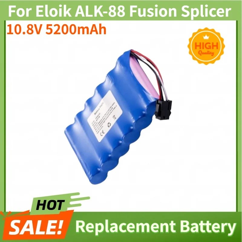 คุณภาพสูงสําหรับ Eloik ALK-88 Fusion Splicer ยี่ห้อใหม่เปลี่ยนแบตเตอรี่ 10.8V 5200mAh
