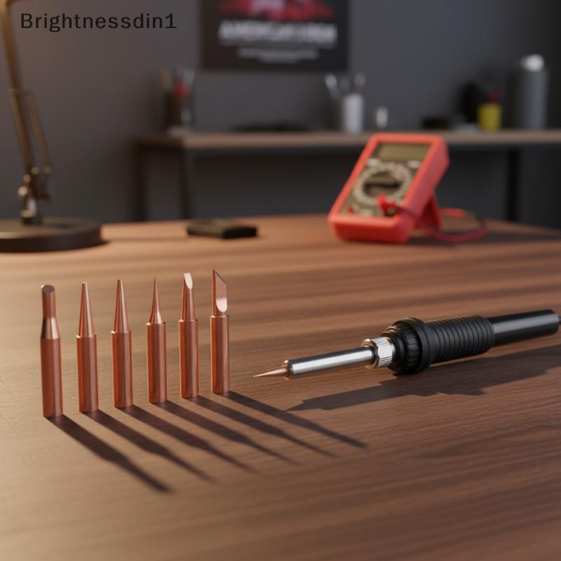 [Brightnessdin] 900M หัวแร้งเคล็ดลับ 1 ชุด K 2.4D 3C BI ทองแดงบริสุทธิ์องค์ประกอบสําหรับ 936 Handle 