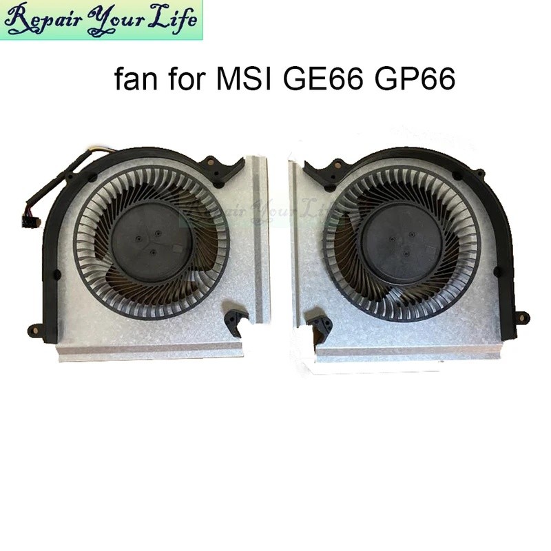 ใหม่โน้ตบุ๊ค PC พัดลมระบายความร้อนสําหรับ MSI GE66 GP66 GL66 10SGS 10SFS 10SF 10UH 11UG CPU GPU Cool