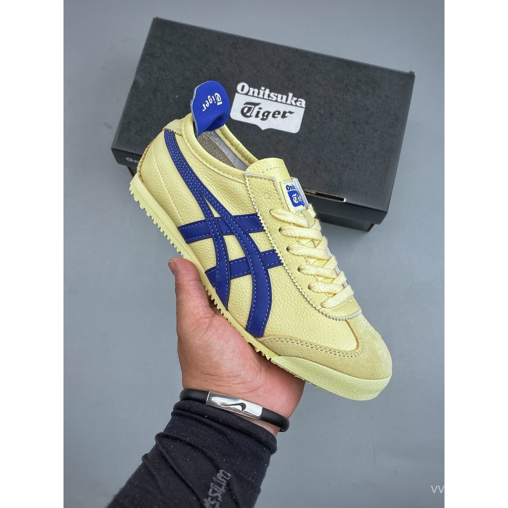 2026Asics Onitsuka Tiger รองเท้า/Onitsuka Tiger Mexico 66 รองเท้าผ้าใบรองเท้าผ้าใบ Lace-Up Dating LO