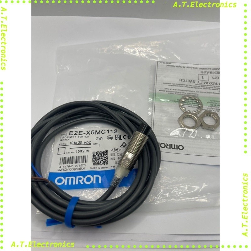 แท้ งานแท้ E2E-X5MC112 2M  Automation and Safety Proximity Sensors M12 UnSHIELD Output NPN ของใหม่ ง