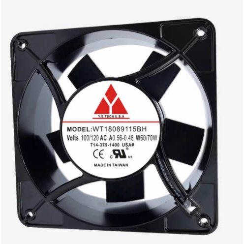 [พัดลมระบายความร้อนพร้อมสต็อก] UF18JC12 BTHD AC115V 78/72W WT18089115BH UF18JC23 BTHD พัดลม