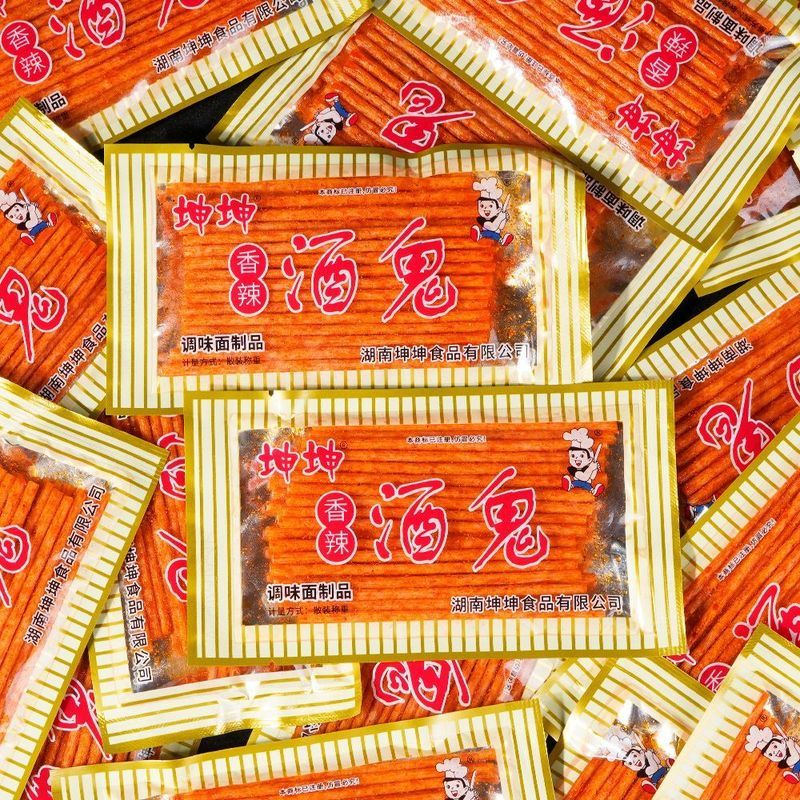 Kunkun Spice Alcoholic Spice Strips ในวัยเด็ก Nostalgic Campus 5 Mal เผ็ดบรรเทา Glutton Snacks Snack